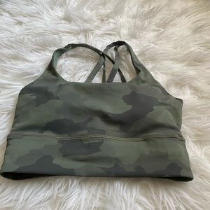 Lululemon camo sports bra- size 4